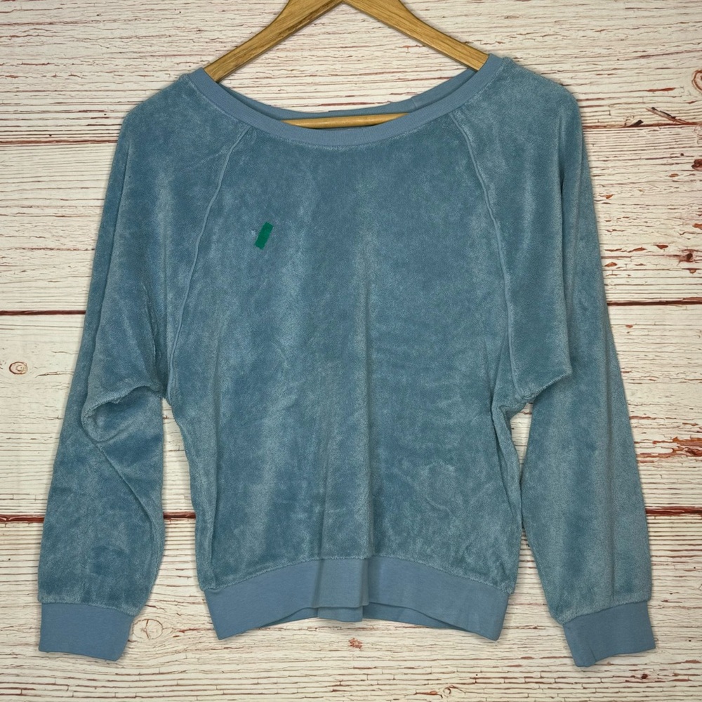 NWT Suzie Kondi The Saba Raglan Top in Paradeisos Beach Terry Sz XS